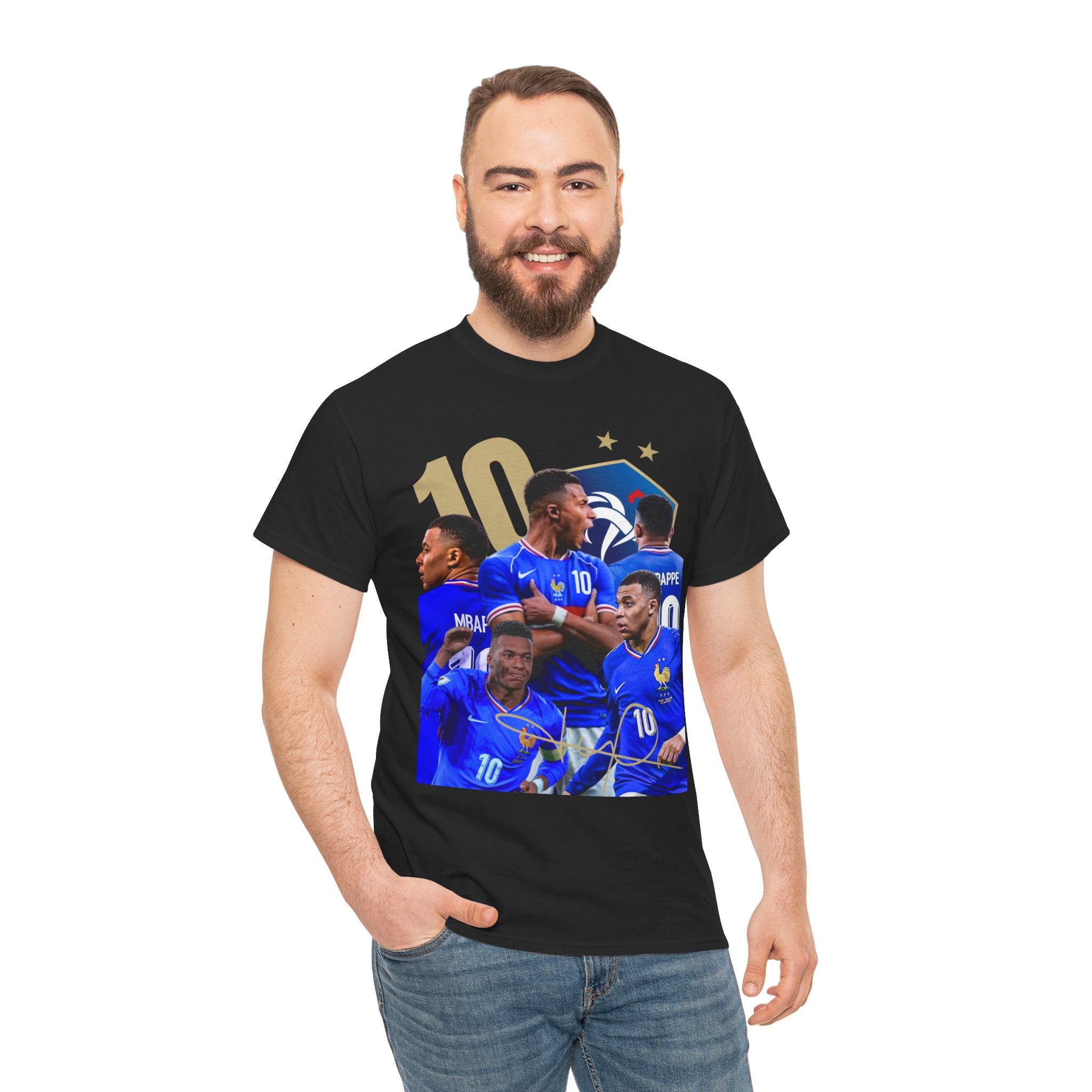 Soccer Player T-Shirt — #10 Kylian Mbappé Fan Tee