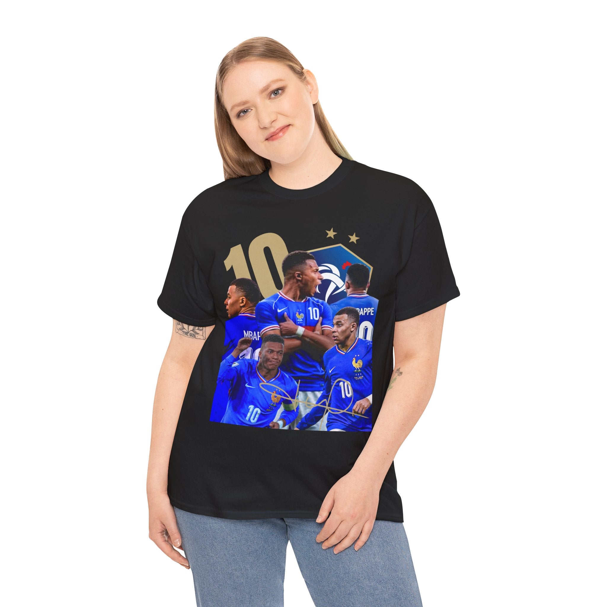 Soccer Player T-Shirt — #10 Kylian Mbappé Fan Tee